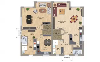 Grundriss Landhaus VarioTwin 127 von VarioSelf