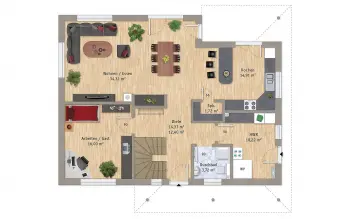 Grundriss Mediterranes Haus VarioToscana 172 von VarioSelf