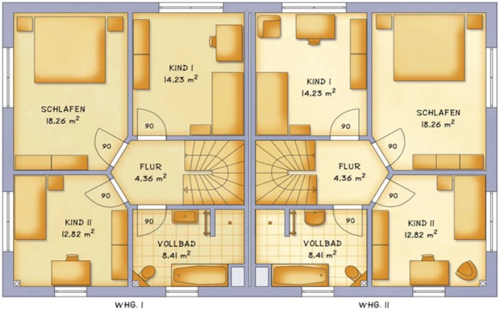 VarioSelf - Musterhaus VarioTwin 121 Obergeschoss