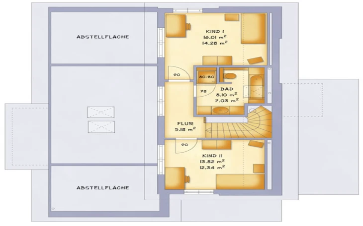 VarioSelf - Musterhaus VarioVision 156 Dachgeschoss