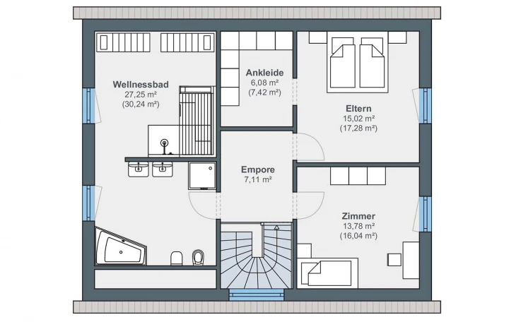 WeberHaus - Musterhaus generation 5.5 Haus 200 Rheinau-Linx (Ausstellungshaus) Dachgeschoss