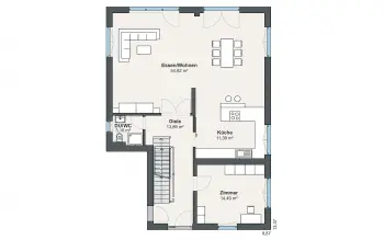 Grundriss Designerhaus Individual (Greve) von WeberHaus