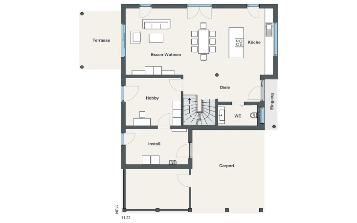 WeberHaus - Musterhaus gerenation 5.5 (Möll) Erdgeschoss