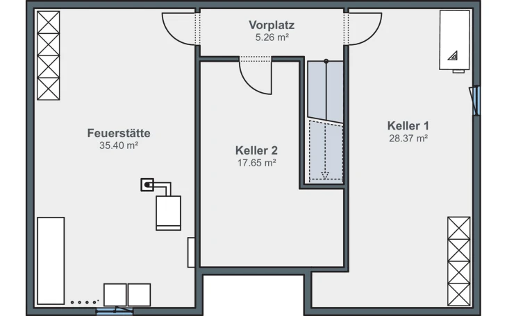 WeberHaus - Musterhaus Ausstellungshaus Leipzig Keller