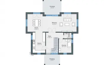 Grundriss Stadtvilla / Villa Mannheim Stadtvilla (Ausstellungshaus) von WeberHaus