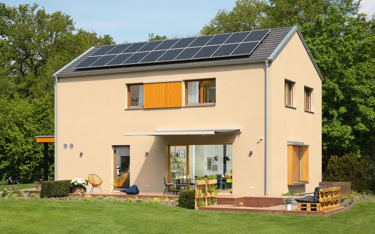 Satteldach Musterhaus Rheinau-Linx (sunshine) von WeberHaus