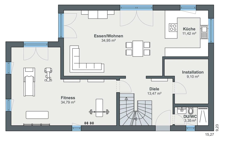 WeberHaus - Musterhaus generation5.5, 200 (Croce) Erdgeschoss