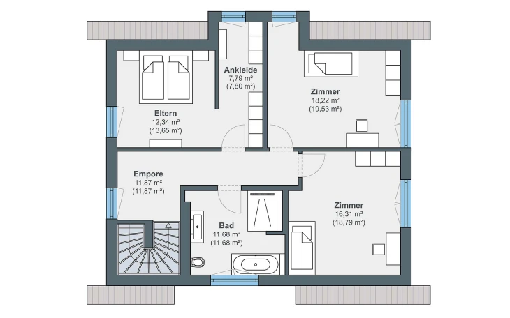 WeberHaus - Musterhaus generation5.5, 200 (Jungmann) Dachgeschoss