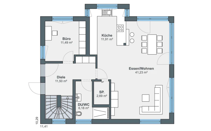 WeberHaus - Musterhaus generation5.5, 200 (Jungmann) Erdgeschoss