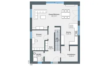 Grundriss Familienhaus generation5.5, 300 (Granow) von WeberHaus