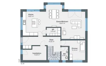 Grundriss Stadtvilla / Villa Individual (Karg) von WeberHaus