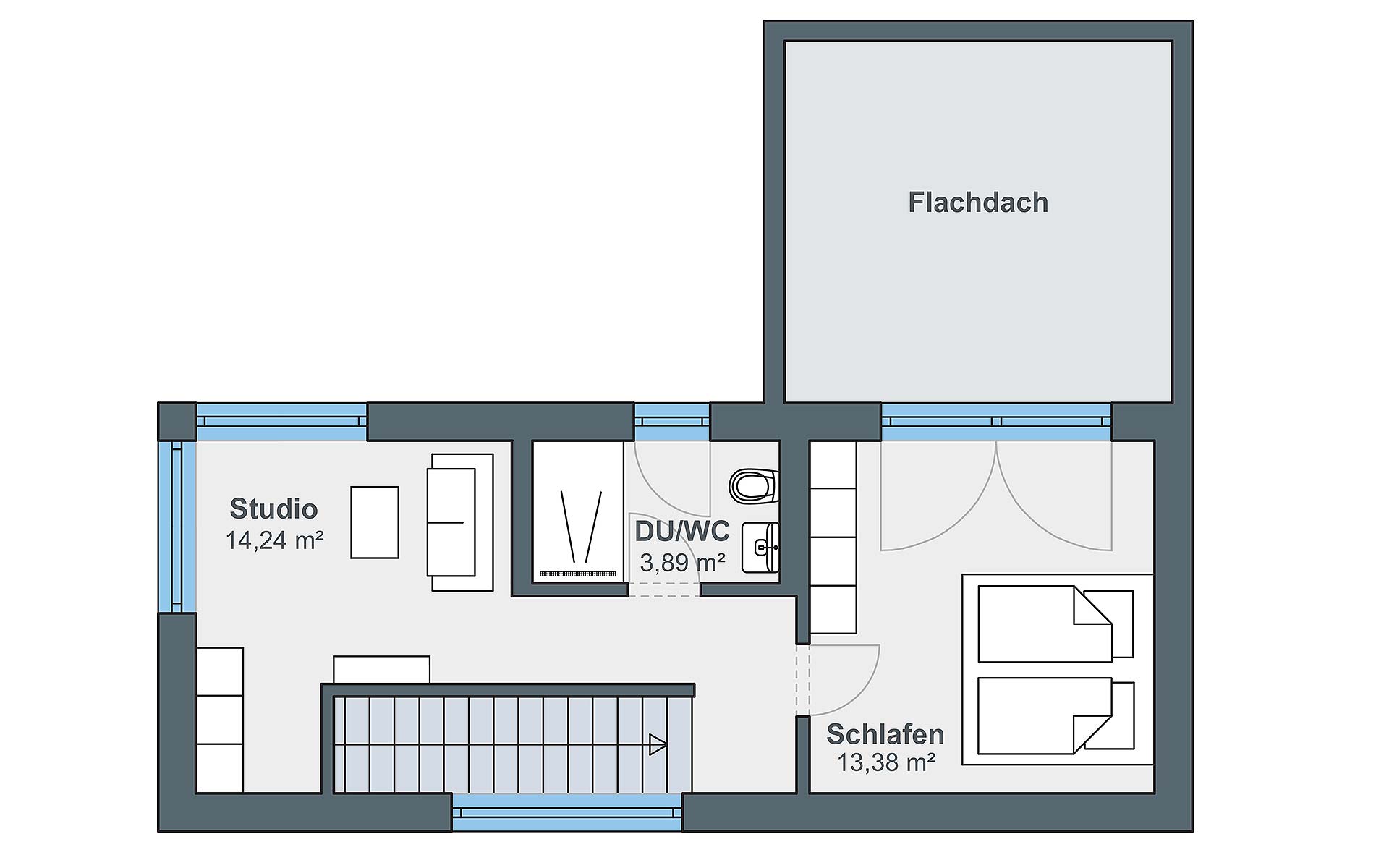 Obergeschoss Individual (Schneemann) von WeberHaus GmbH & Co. KG