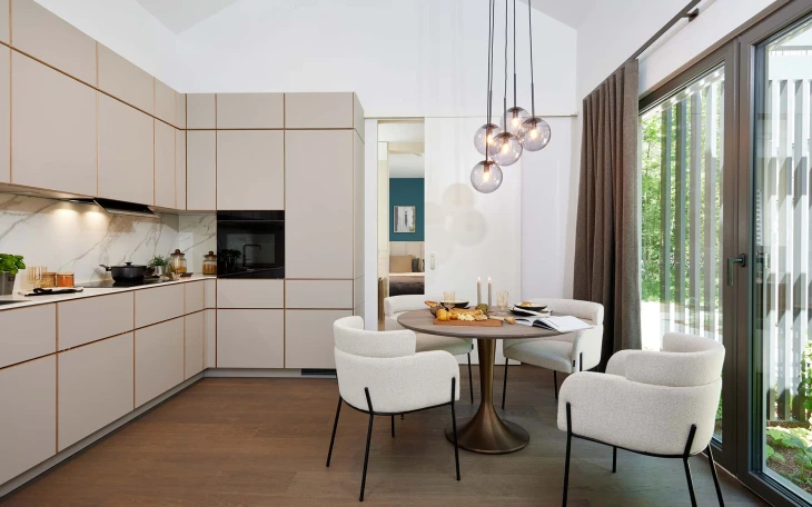 WeberHaus - Musterhaus Option Bungalow mit Satteldach offen bis First