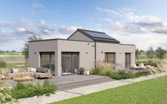 WeberHaus - Musterhaus Option Bungalow mit Satteldach offen bis First