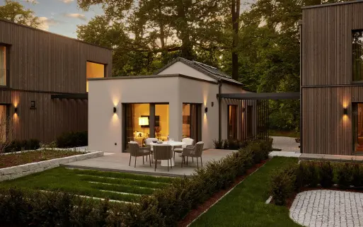 WeberHaus - Musterhaus Option Bungalow mit Satteldach offen bis First