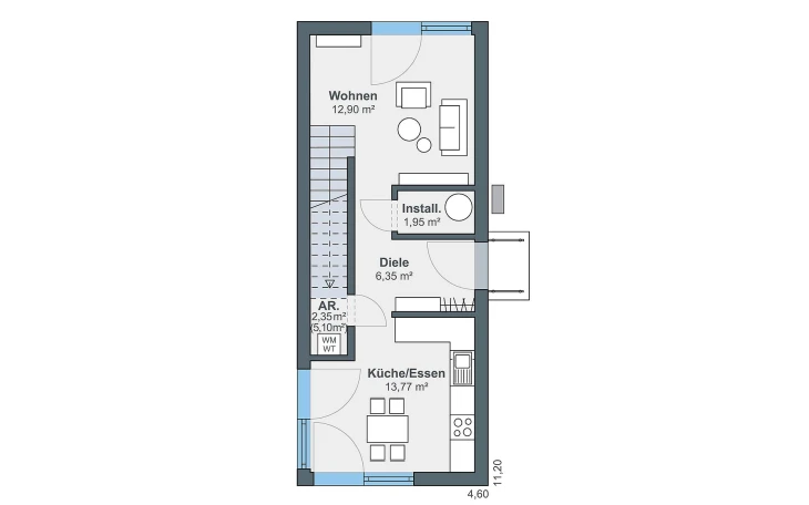 WeberHaus - Musterhaus Option zweigeschossig Erdgeschoss