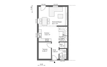 Grundriss Familienhaus White&Black 115 Basic C2 von White&Black