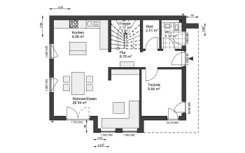 Grundriss Walmdach White&Black 120 | Concept 3 von White&Black