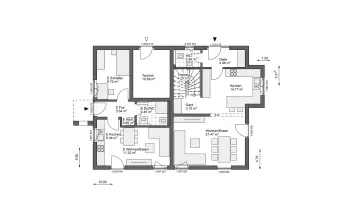 Grundriss Familienhaus White&Black 190 Basic Concept 1 von White&Black