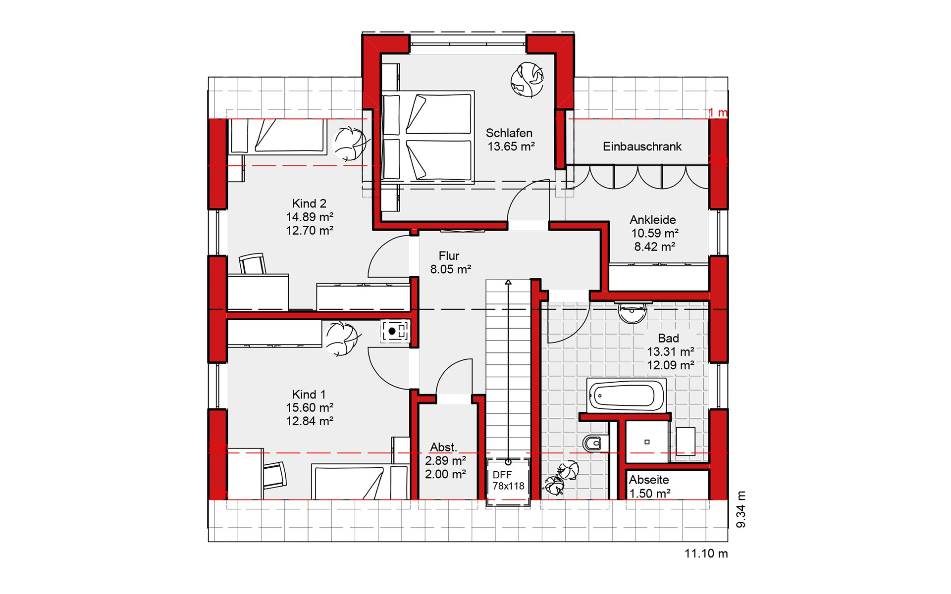 Dachgeschoss Edition E 168 von Wolf-Haus-GmbH