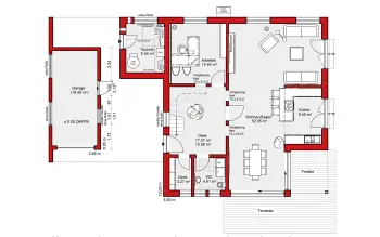 Grundriss Stadtvilla / Villa Edition S 186 von Wolf-Haus