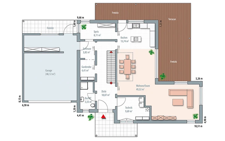 Wolf-Haus - Musterhaus Edition Select 236 Erdgeschoss