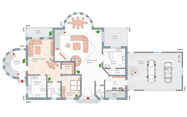 Wolf-Haus - Musterhaus Edition Select 601 Erdgeschoss