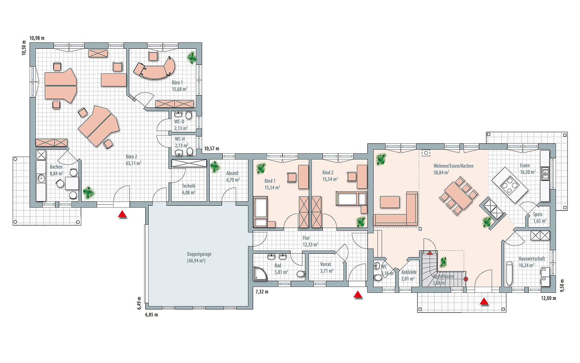Musterhaus Fertighaus Edition Select 343 von Wolf-Haus-GmbH
