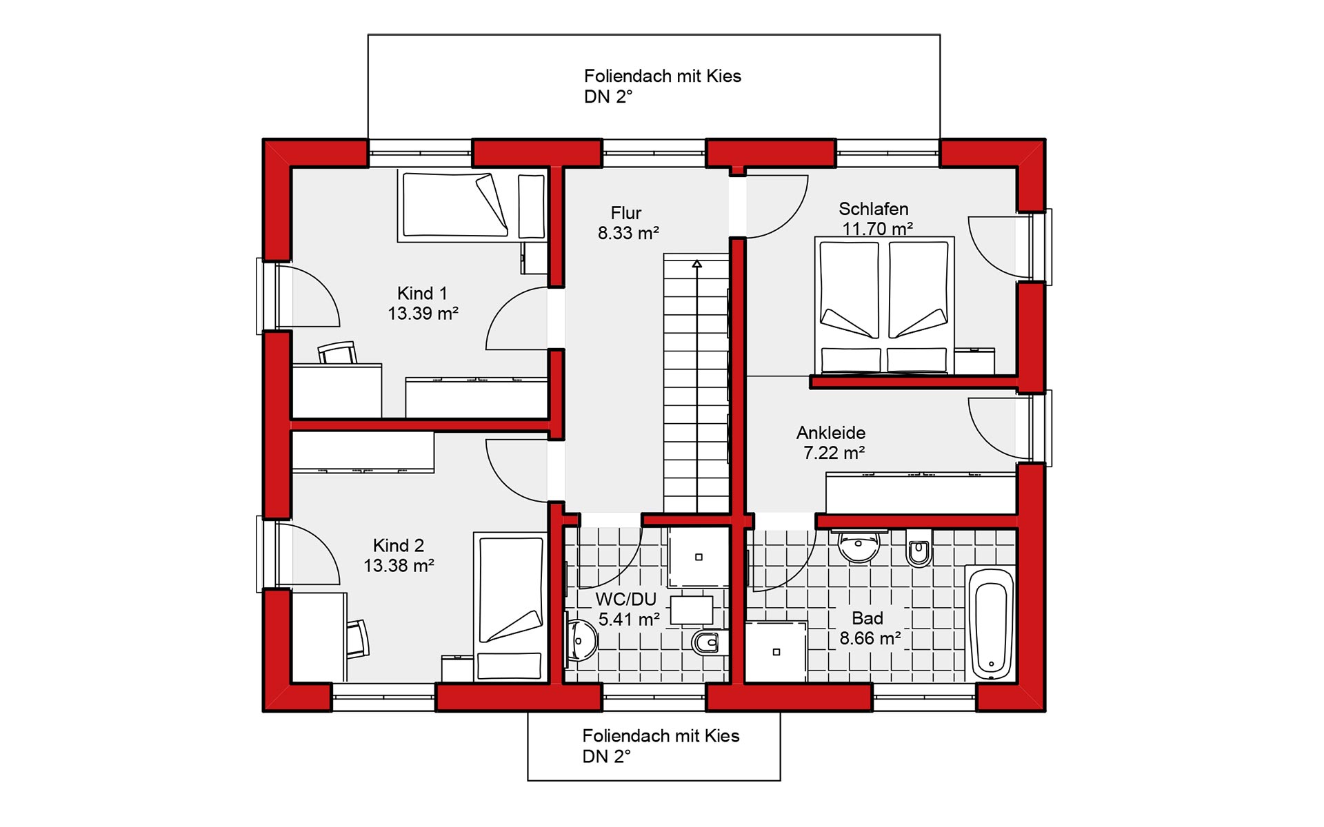 Obergeschoss Edition S 141 von Wolf-Haus-GmbH