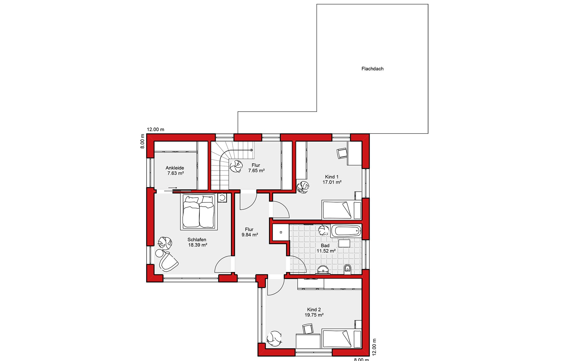 Obergeschoss Edition S 189 von Wolf-Haus-GmbH
