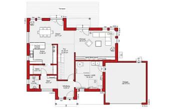 Grundriss Stadtvilla / Villa Edition S 223 von Wolf-Haus