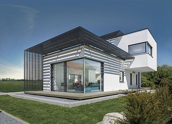 LUXHAUS | fine. hat Traumhaus-Potenzial. Das exklusive Plus-Energie-Haus ist für zwei Leserpreise nominiert. Foto: F. Lopez für LUXHAUS