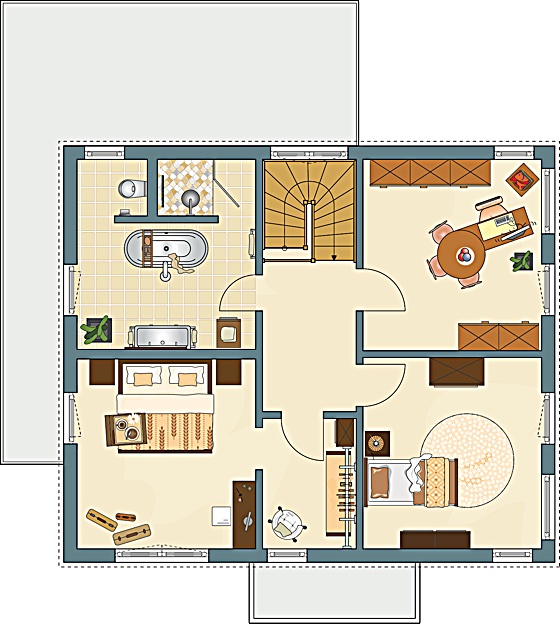 MELDEY 3.0 300 B – Musterhaus Werder (Havel) Dachgeschoss - Foto: FingerHaus