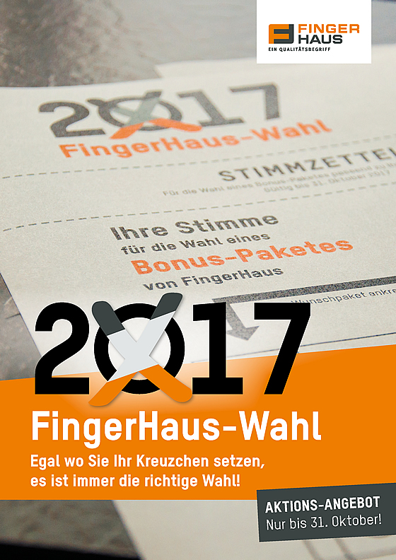 Aktions-Angebot: FingerHaus lockt mit 6 attraktiven Bonus-Paketen