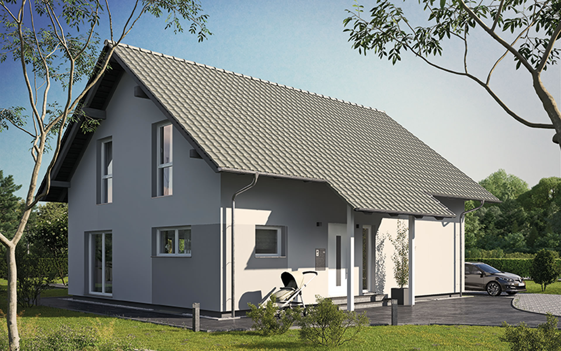 Musterhaus JUNO im neuen Musterhauspark. Foto: FingerHaus Musterhaus JUNO im neuen Musterhauspark. Foto: FingerHaus