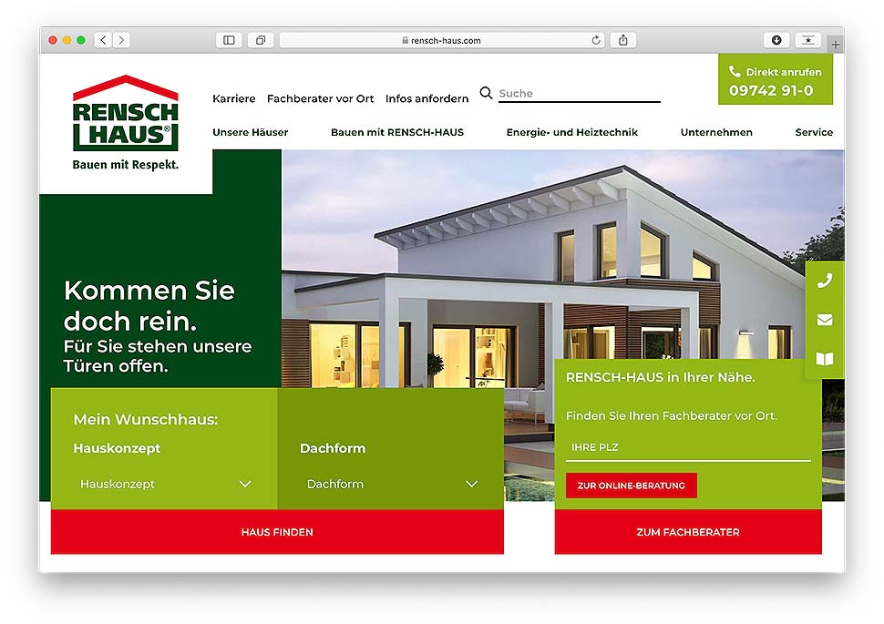 Die neue Internet-Plattform RENSCH HAUS.