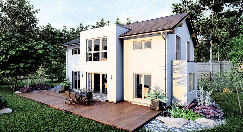 SENTO 503 – Musterhaus Bad Vilbel. Grafik: FingerHaus SENTO 503 – Musterhaus Bad Vilbel. Grafik: FingerHaus