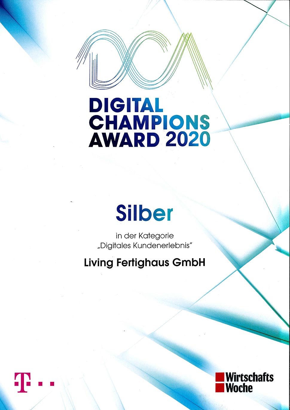 Mit der revolutionären Hausbau-App und seinen weiteren digitalen Kommunikationsangeboten überzeugte Living Haus die Jury des Digital Champions Awards. Foto: Living Haus Mit der revolutionären Hausbau-App und seinen weiteren digitalen Kommunikationsangeboten überzeugte Living Haus die Jury des Digital Champions Awards. Foto: Living Haus