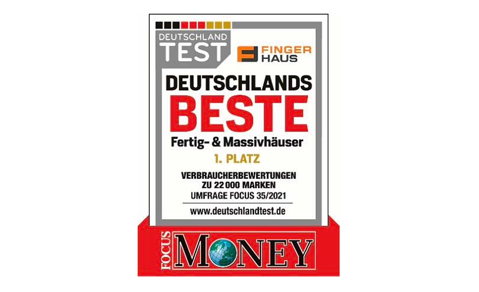 Deutschlands Beste: FingerHaus mit Platz 1 in größter Untersuchung zur Kundenbewertung