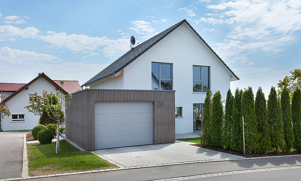 Die meisten Fertighäuser werden schlüsselfertig übergeben. Foto: BDF / TALBAU-Haus