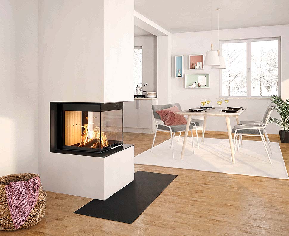 Stets ein besonderes Erlebnis leuchtende Flammen von drei Seiten Foto: Leda Werk Stets ein besonderes Erlebnis leuchtende Flammen von drei Seiten Foto: Leda Werk