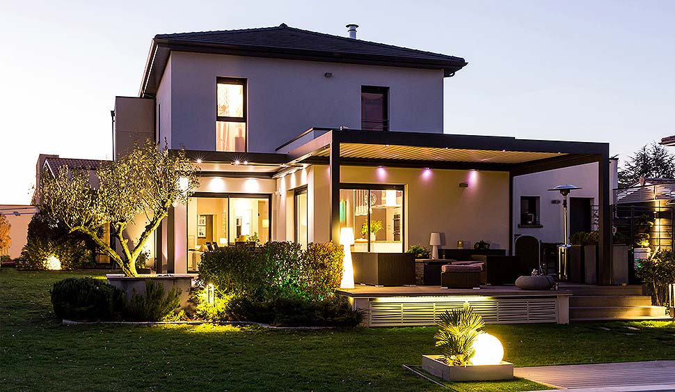 In einem Smart-Home ist die gesamte Hausbeleuchtung digital steuerbar. Foto: Vanessa Andrieux / Somfy GmbH.