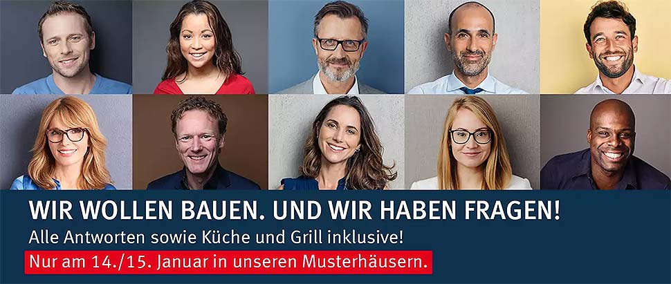GROSSES AKTIONSWOCHENENDE IN ALLEN BIEN-ZENKER MUSTERHÄUSERN - Deutschlandweit am 14. und 15. Januar, 11 – 17 Uhr GROSSES AKTIONSWOCHENENDE IN ALLEN BIEN-ZENKER MUSTERHÄUSERN - Deutschlandweit am 14. und 15. Januar, 11 – 17 Uhr
