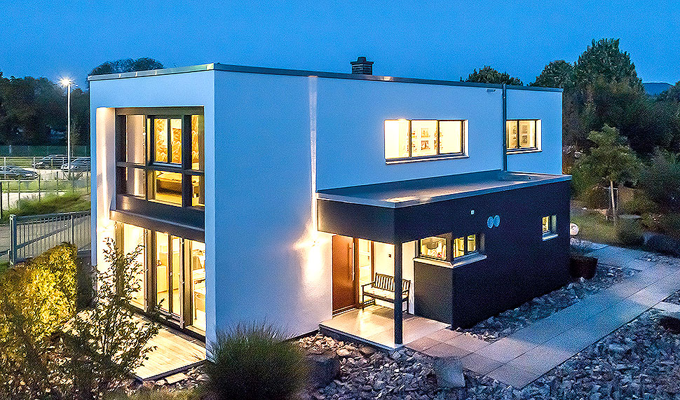 Neben dem Musterhaus BOX in Hameln können Bauinteressierte fünf weitere Meisterstück- Musterhäuser in ganz Deutschland besuchen. Foto: Meisterstück-HAUS