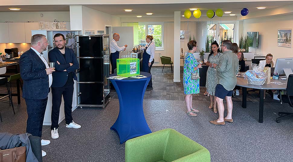 Schwabenhaus bietet familiäre Atmosphäre bei der Info-Center Eröffnung in Hamburg. Foto: Schwabenhaus