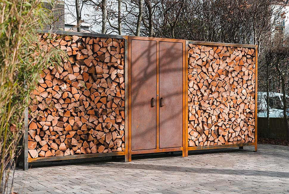 Die besten Lagermethoden für Holz: Effiziente Lösungen zur Platzersparnis. Foto: Adezz