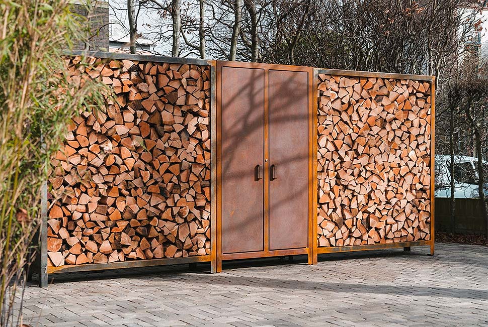 Die besten Lagermethoden für Holz: Effiziente Lösungen zur Platzersparnis. Foto: Adezz