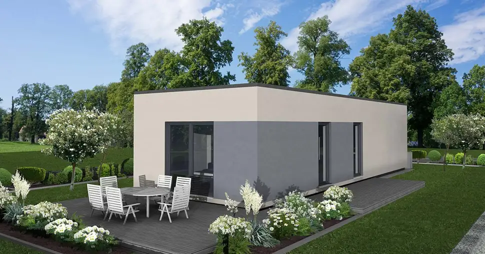 Kompakt bauen – clever wohnen: Mit Hausserie „Felice“ von Fingerhut Haus. Bildquelle: Fingerhut Haus