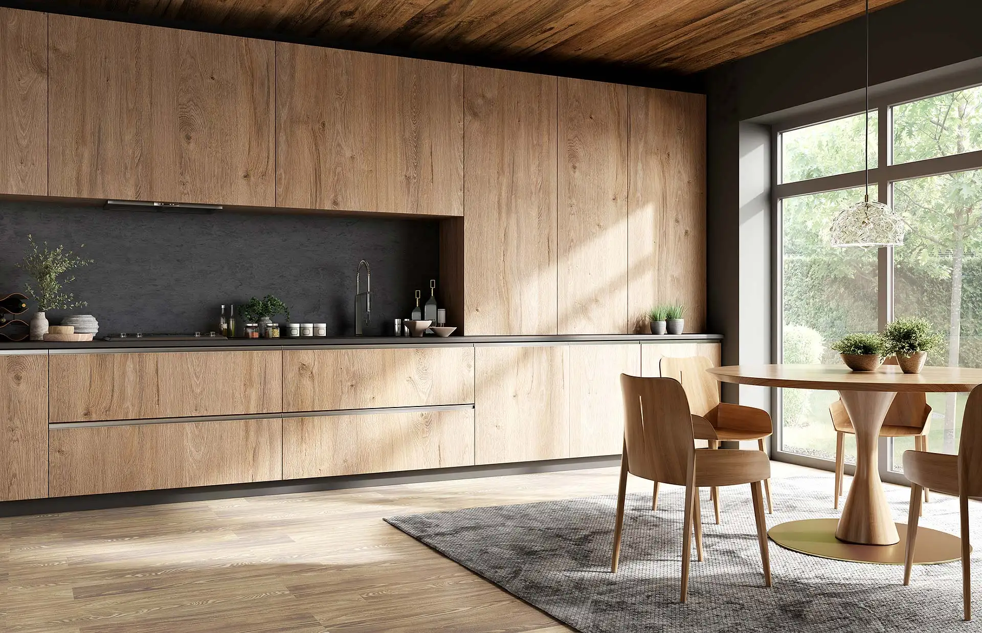 Esszimmerstühle aus Massivholz: Nachhaltige Möbel für ein gemütliches Zuhause. Foto: Scovad / iStock.com