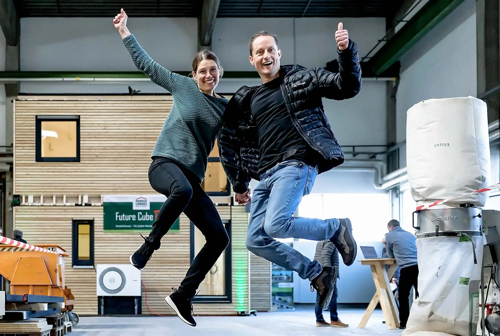 Ein spannender Tag rund ums Bauen. Hier das Future Cube R. Foto: Carina Jirsch / RENSCH HAUS